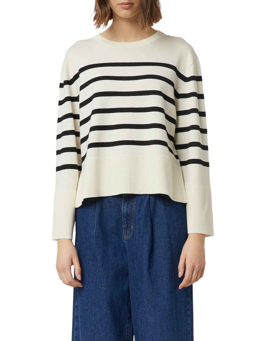 comma Strickpullover Damen mehrfarbig gestreift, 34