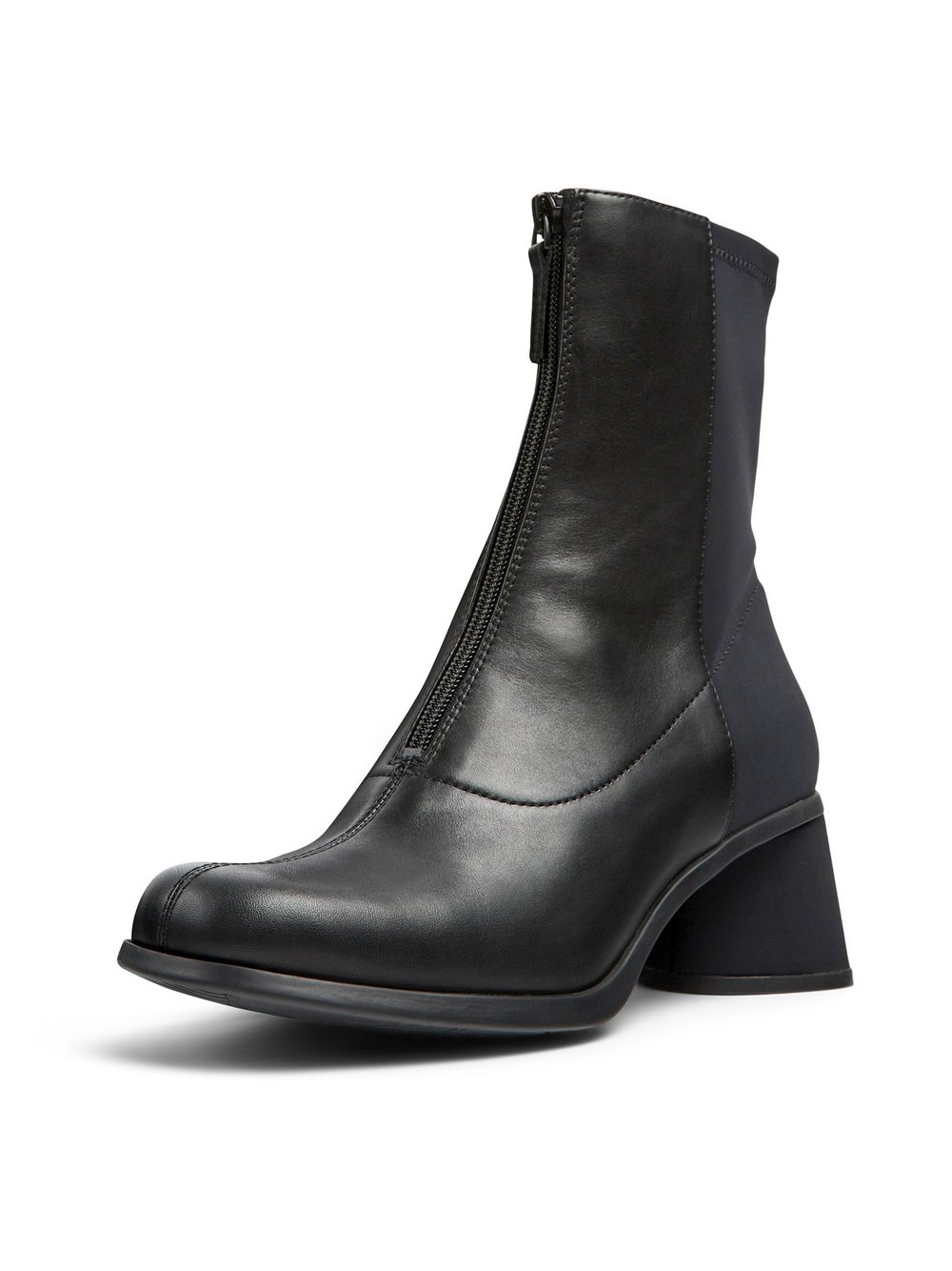 Camper Stiefeletten Damen Leder schwarz, 38