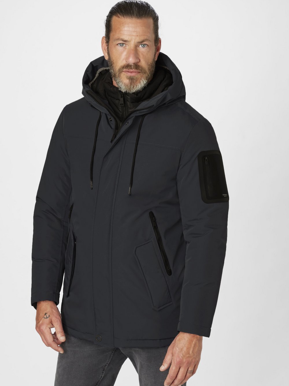 TRIBECA Parka Herren schwarz, XXXXL