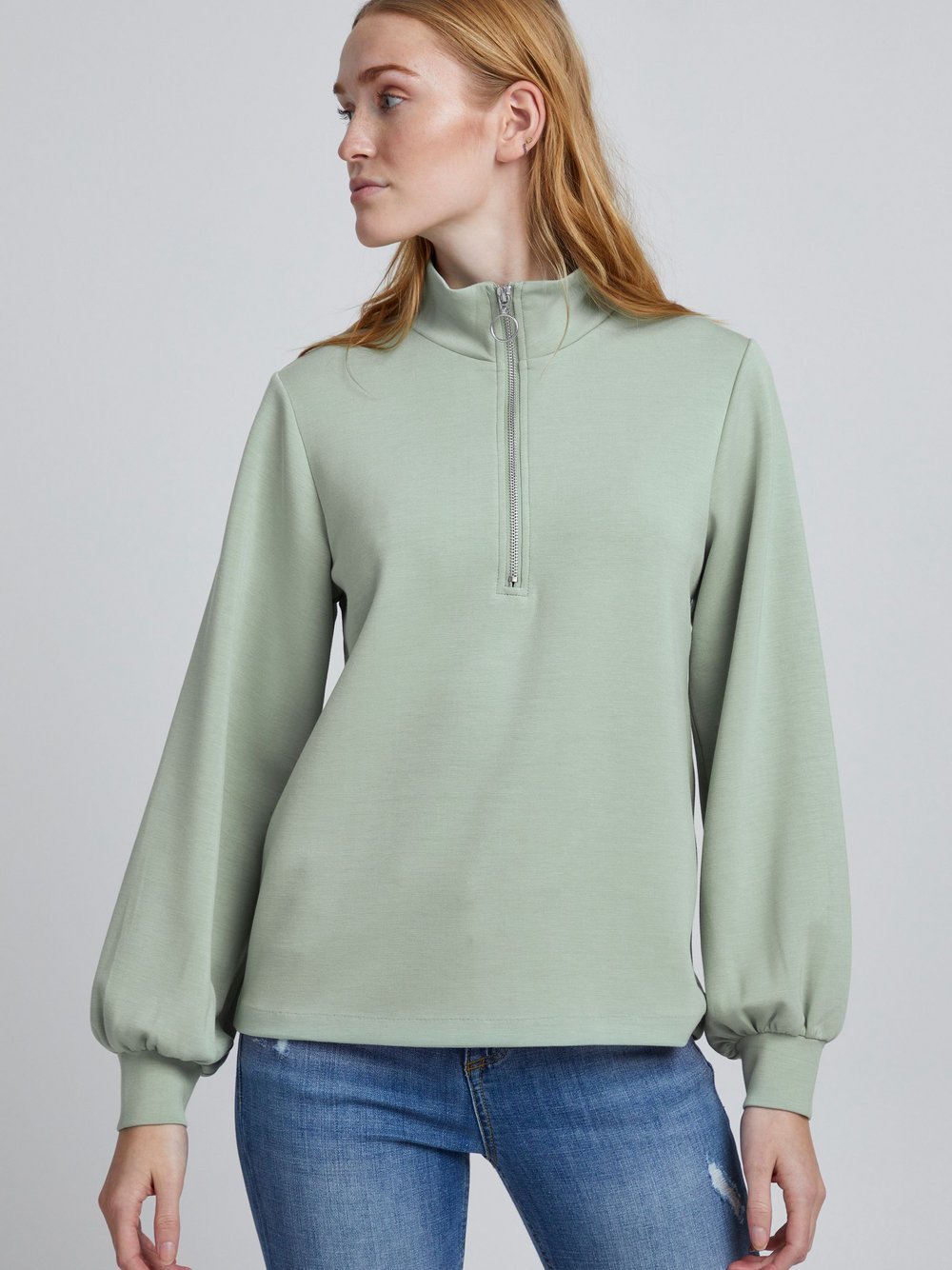 B.Young Sweater Damen grün, L