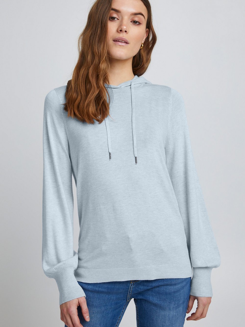 B.Young Kapuzenpullover Damen Viskose blau, S