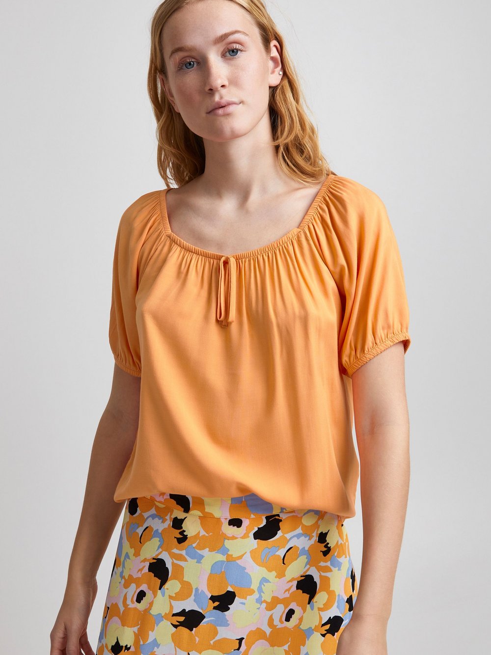 B.Young Shirtbluse Damen Viskose orange, 38