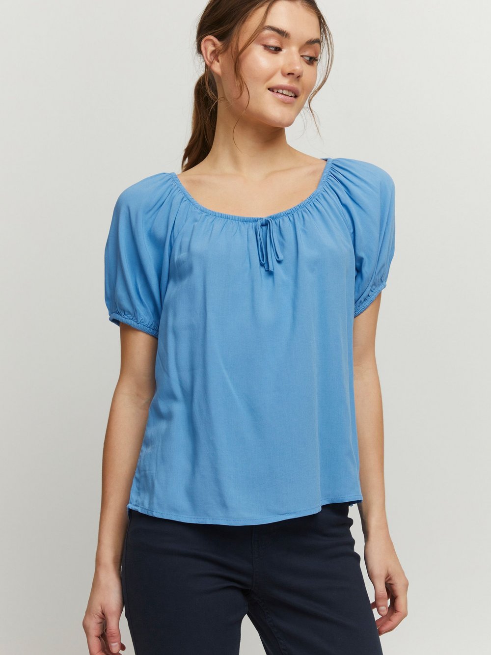 B.Young Shirtbluse Damen Viskose blau, 40