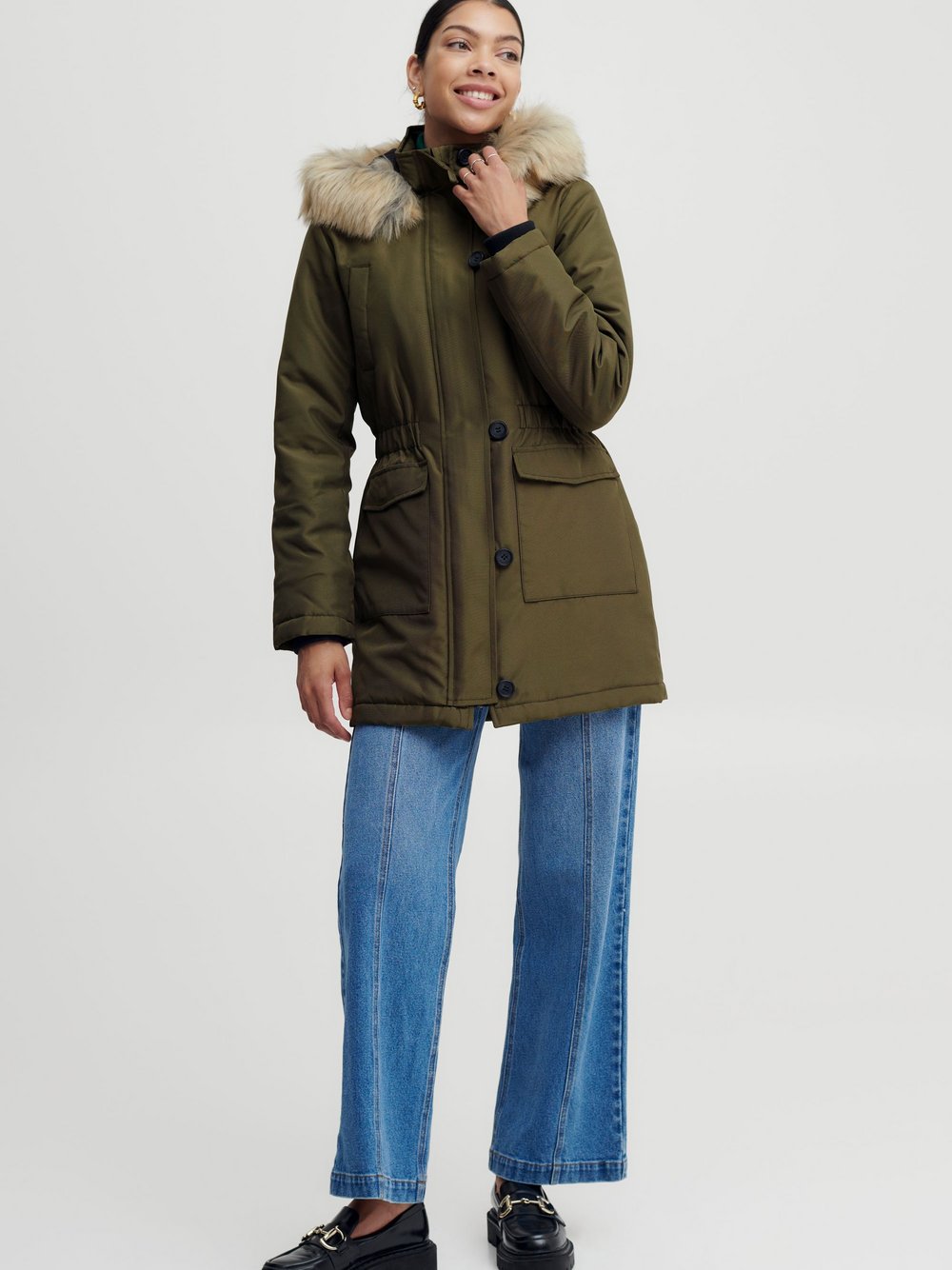 B.Young Parka Damen grün, 36