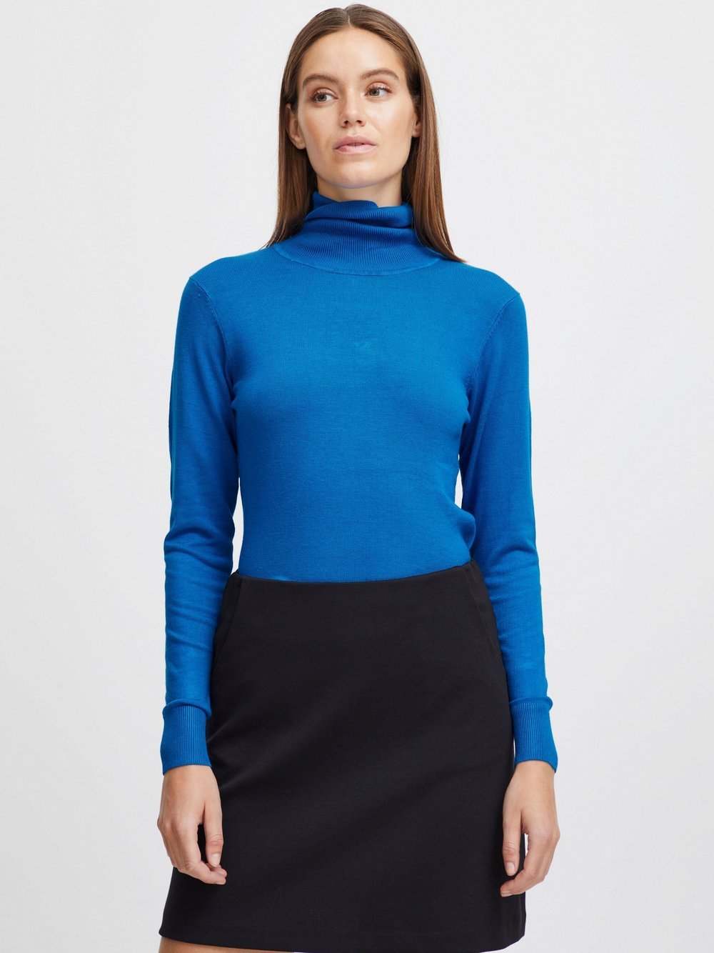 B.Young Rollkragenpullover Damen blau, S