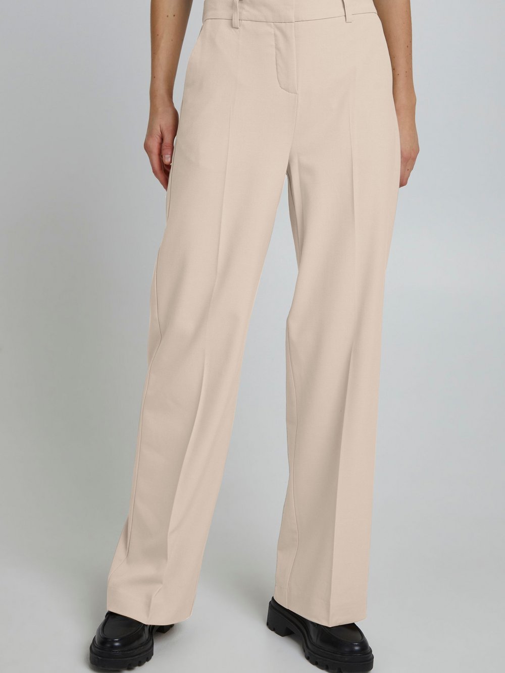 B.Young Bundfaltenhose Damen beige, 36