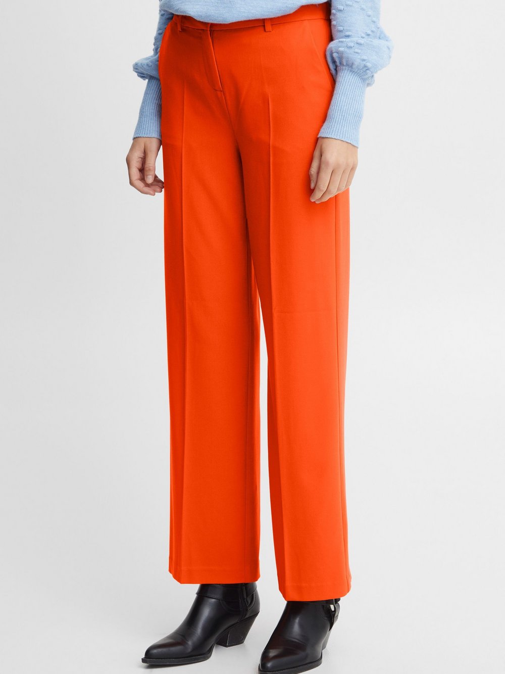 B.Young Bundfaltenhose Damen orange, 36