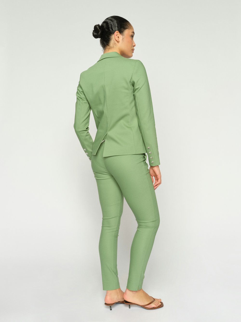 MOS MOSH Baukasten-Stoffhose Damen Baumwolle grün, 40