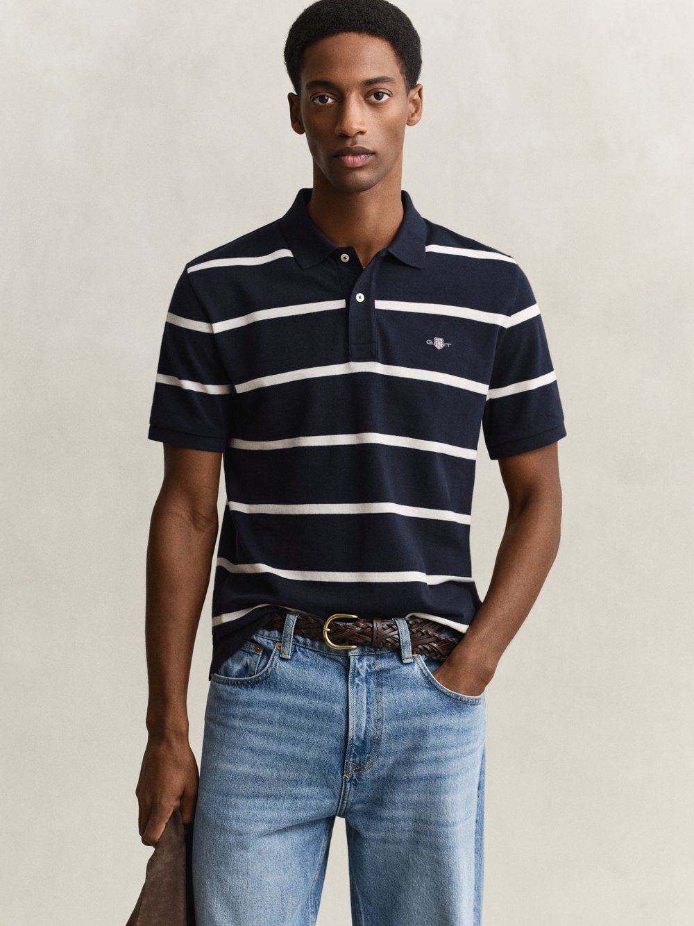 Gant Poloshirt Herren Baumwolle (100%) mehrfarbig gestreift, M