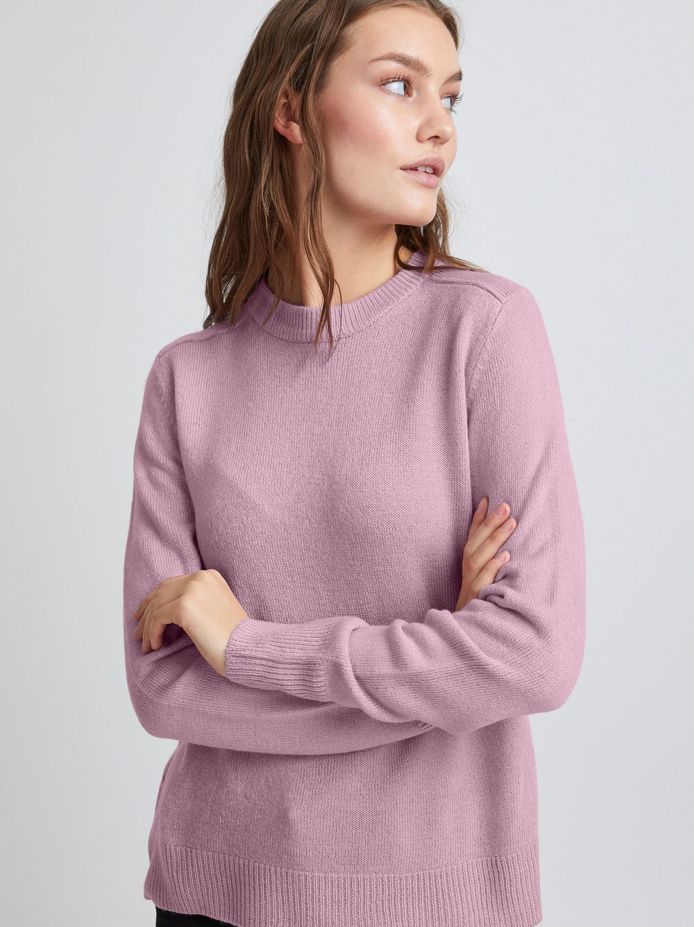 B.Young Strickpullover Damen rosa, S