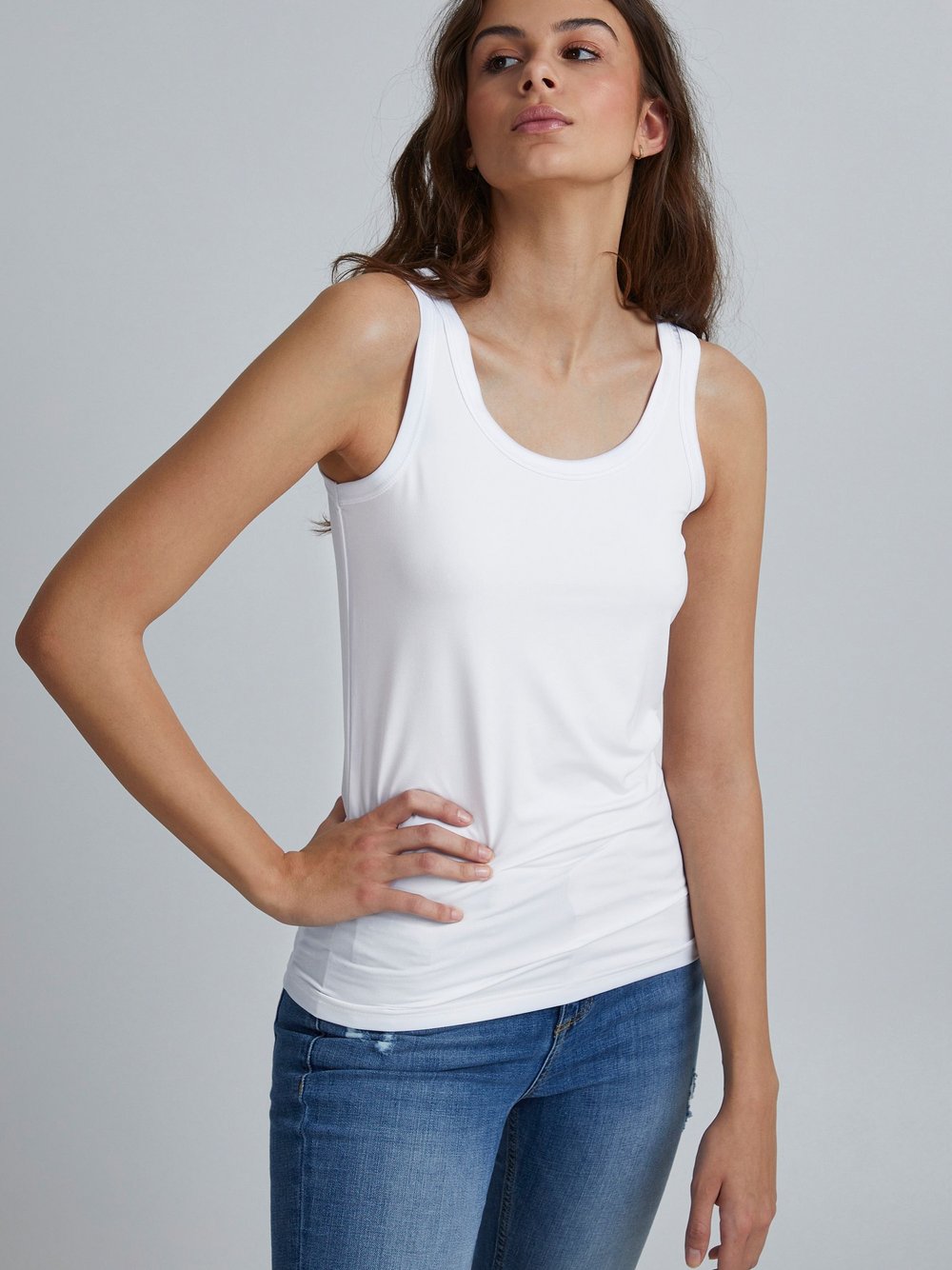 B.Young Tanktop Damen weiß, S