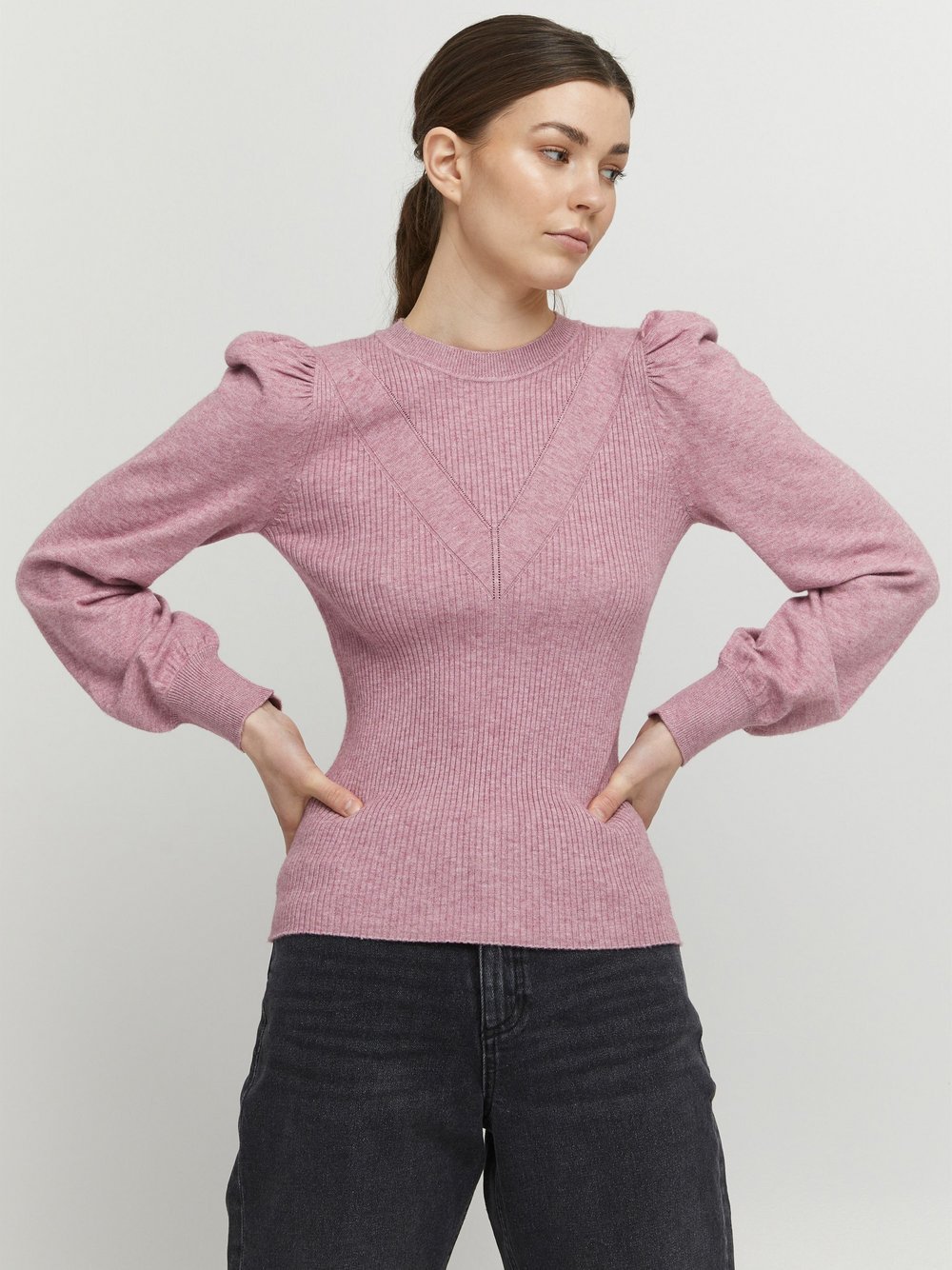 B.Young Strickpullover Damen rosa, XL