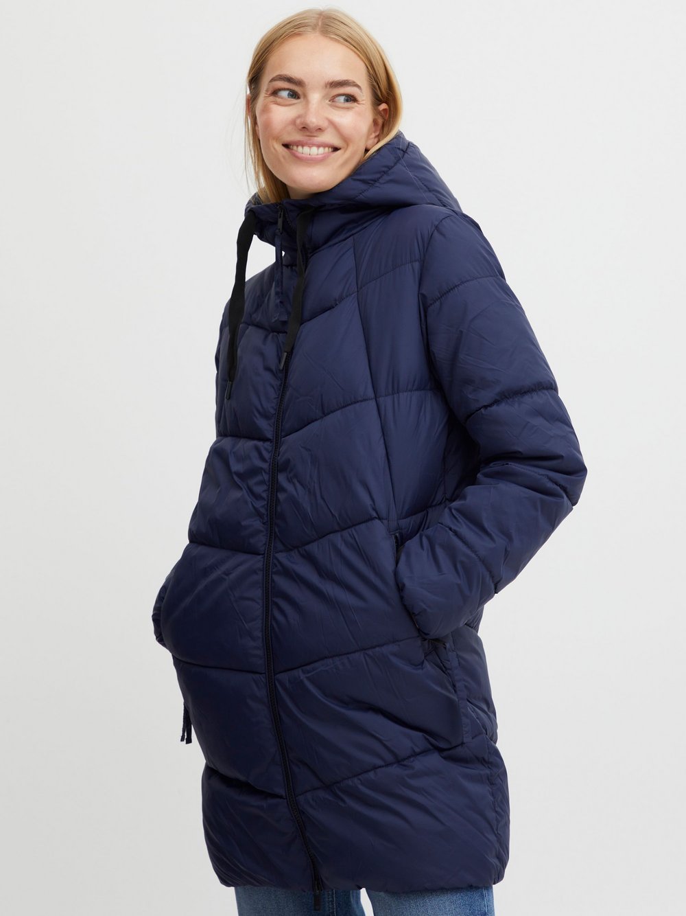 B.Young Steppjacke Damen Polyamid blau, 34