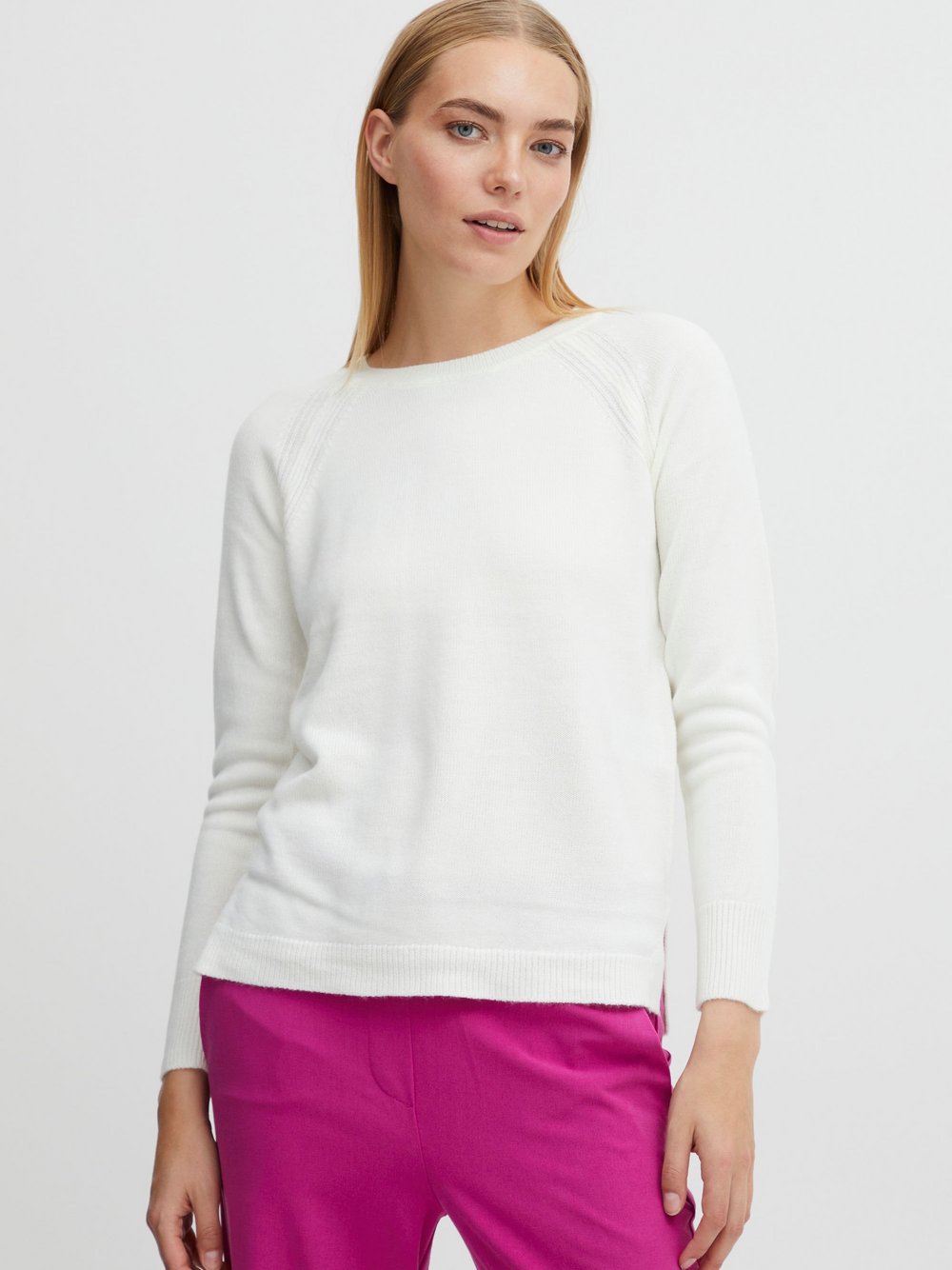 B.Young Strickpullover Damen weiß, XS