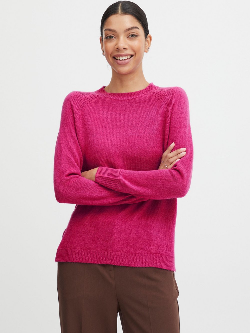 B.Young Strickpullover Damen pink, XS