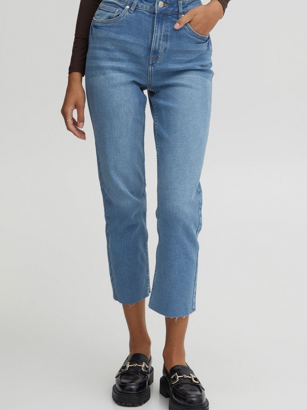 B.Young 5-Pocket-Jeans Damen Baumwolle blau, 31