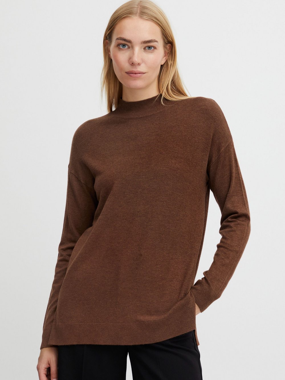 B.Young Strickpullover Damen Viskose braun, M