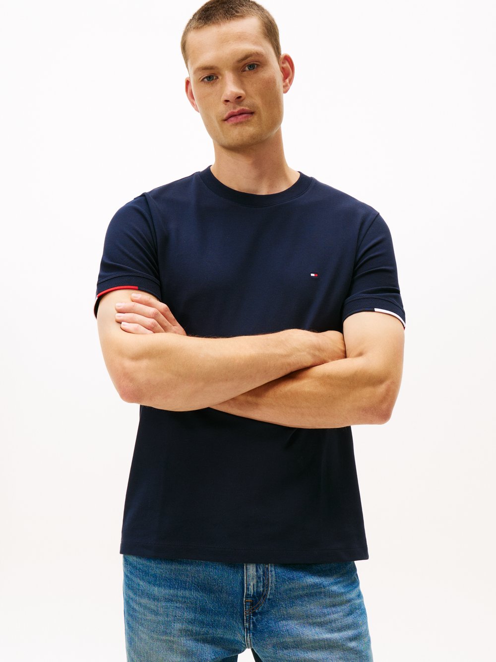 Tommy Hilfiger T-Shirt Herren Baumwolle schwarz, XXL