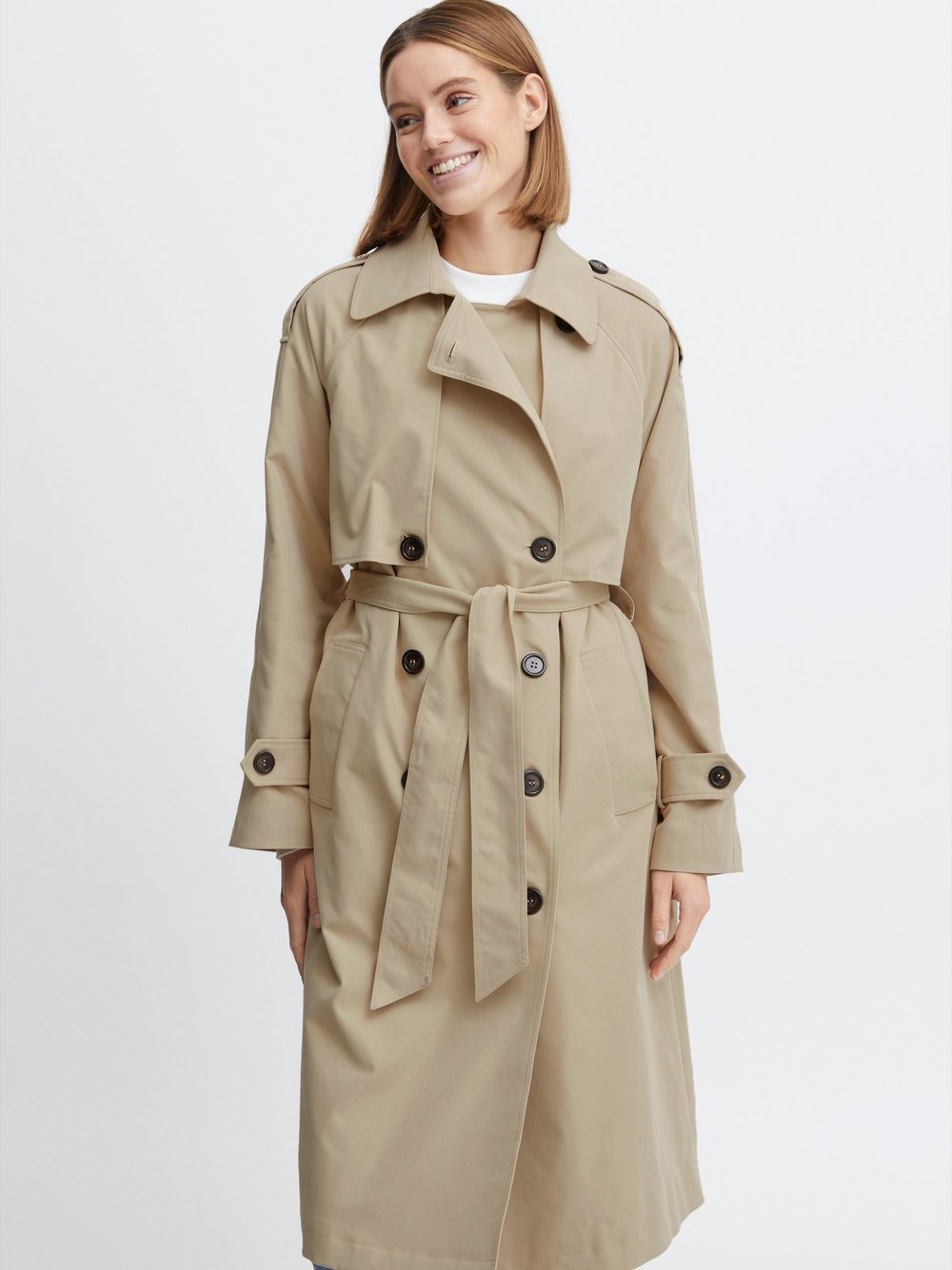 B.Young Trenchcoat Damen beige, 40