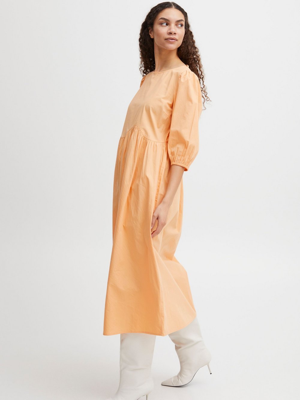 B.Young Blusenkleid Damen Baumwolle orange, 34