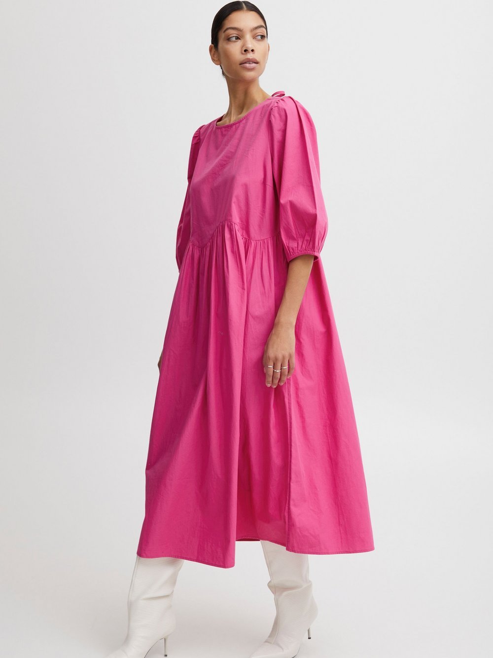 B.Young Blusenkleid Damen Baumwolle pink, 42