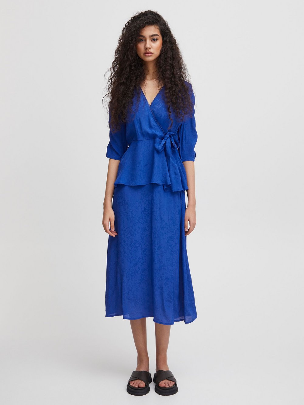 Atelier Rêve Blusenkleid Damen Viskose blau, 38