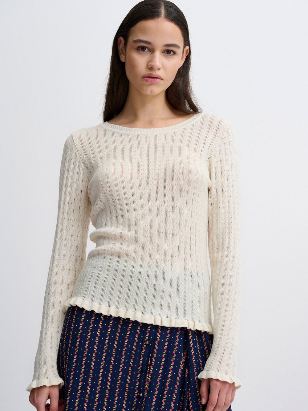 Atelier Rêve Strickpullover Damen Viskose beige, XXL