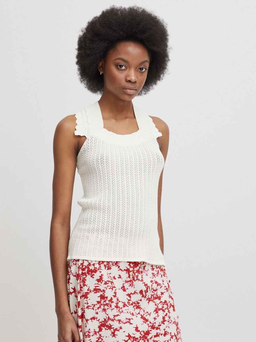 Atelier Rêve Stricktop Damen Viskose beige, L