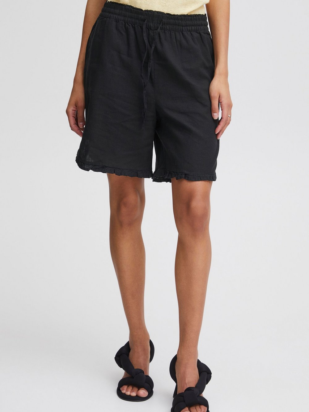 B.Young Shorts Damen Viskose schwarz, 40