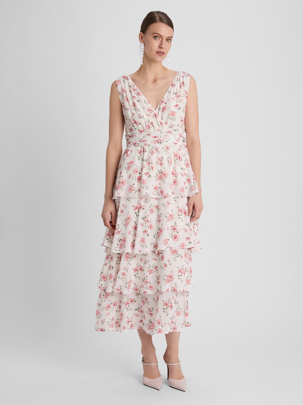 Guido Maria Kretschmer Sommerkleid Damen Viskose mehrfarbig gepunktet, 34