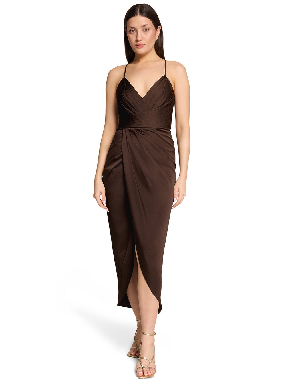 V by Vera Mont Abendkleid Damen braun, 34
