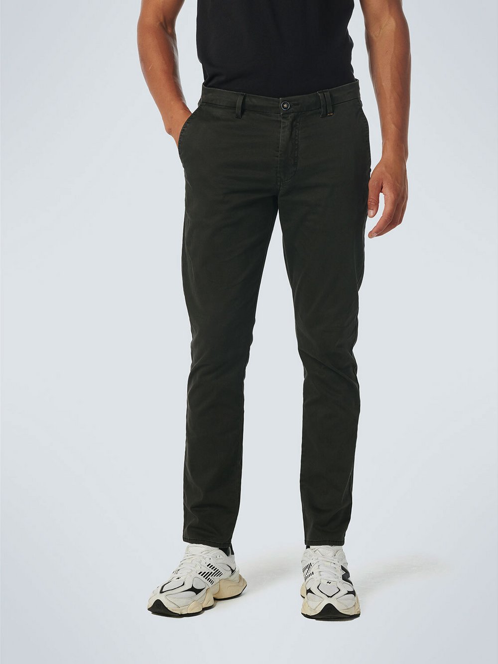 No Excess Chinos Herren Baumwolle schwarz, 38-32