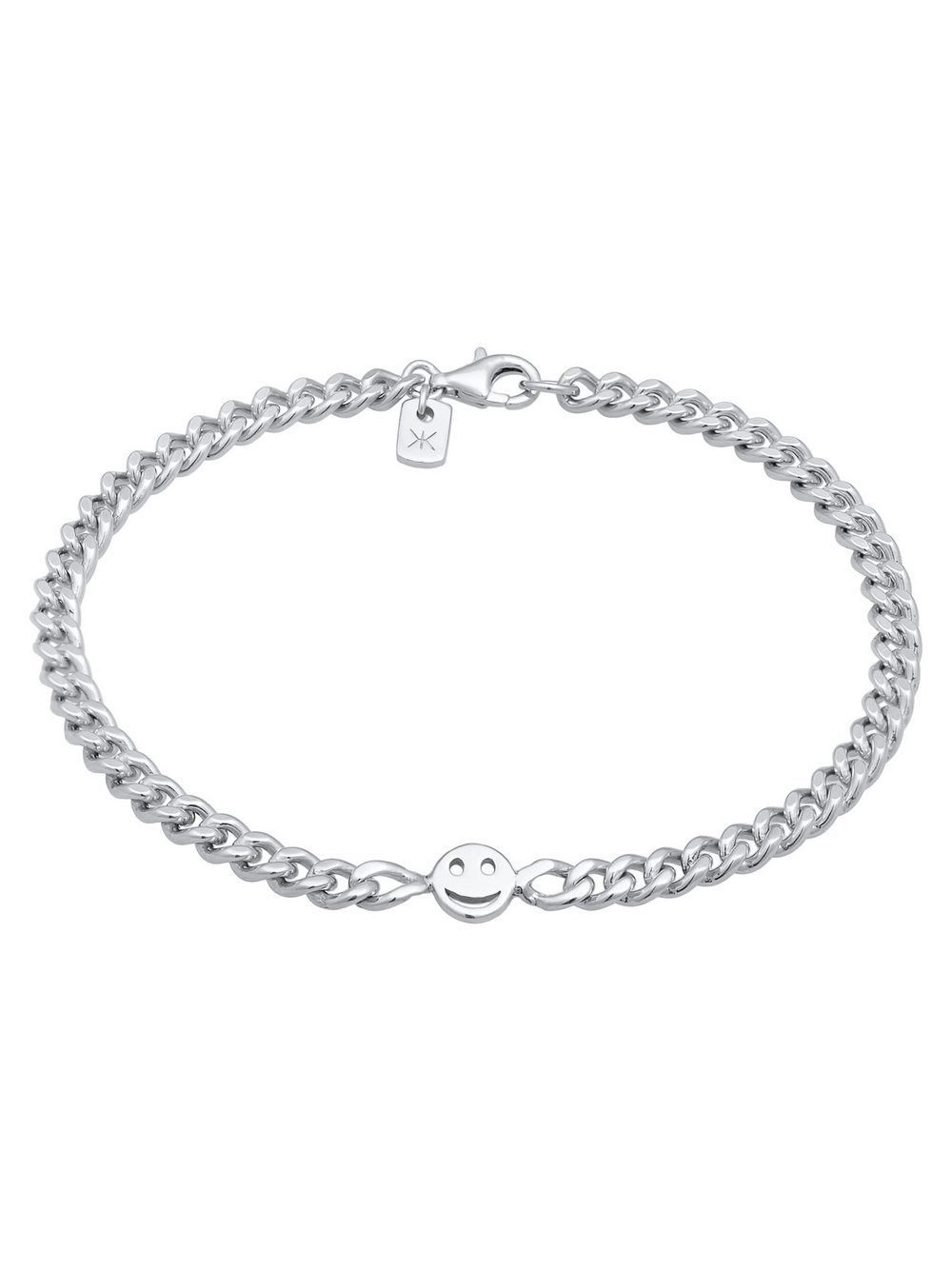 KUZZOI Armband Herren Sterlingsilber silber, 19