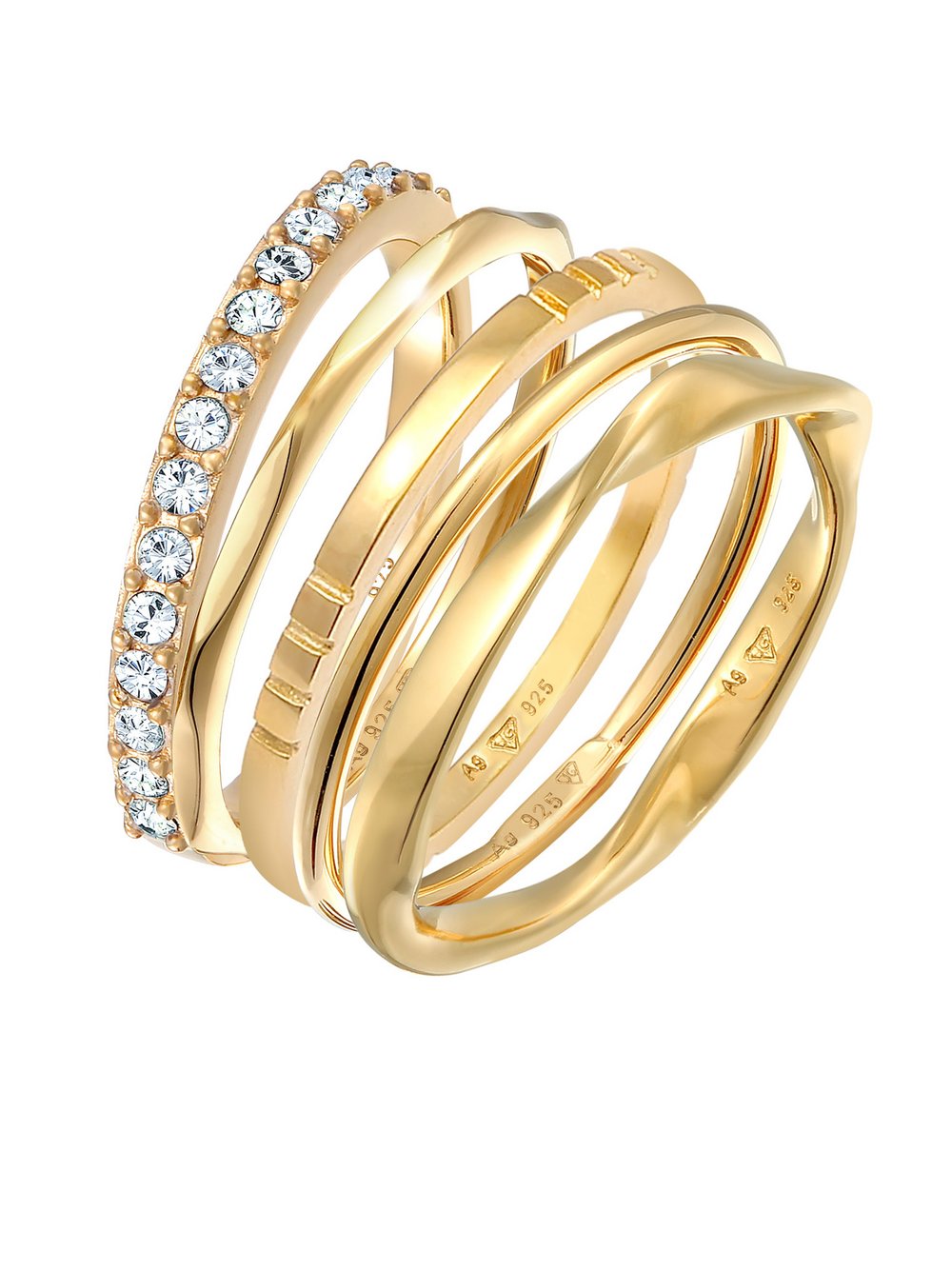 Elli Ring Damen Sterlingsilber gold, 54