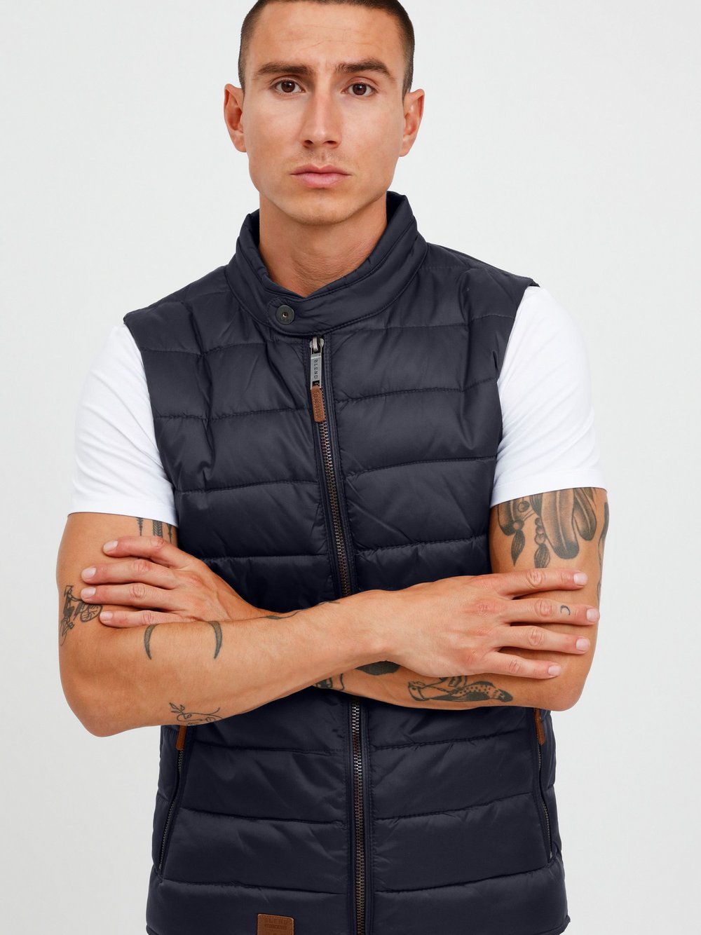 BLEND Steppweste Herren blau, L