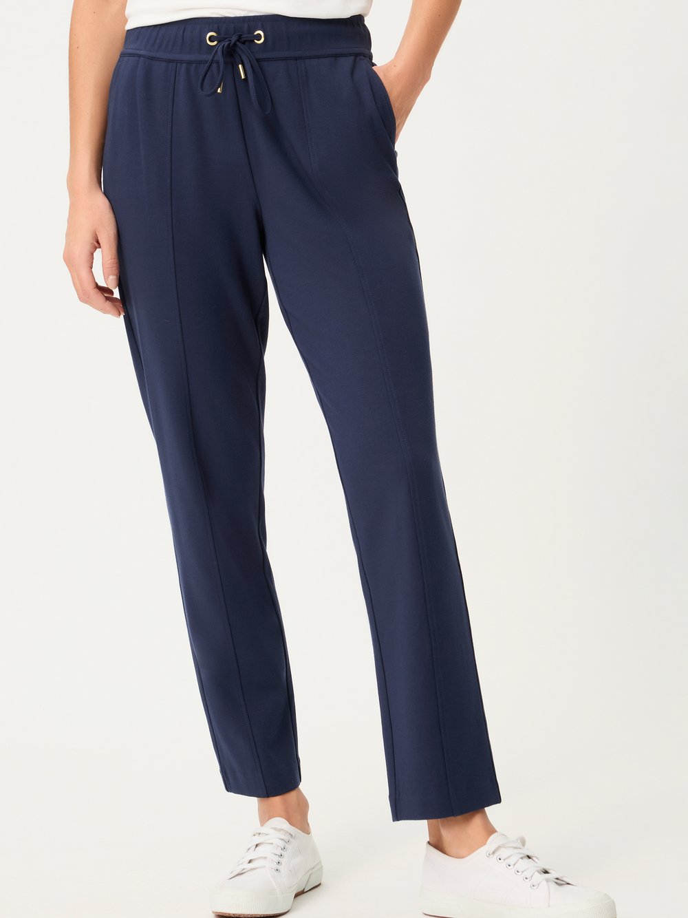 Olsen Jogpants Damen Jersey blau, 42