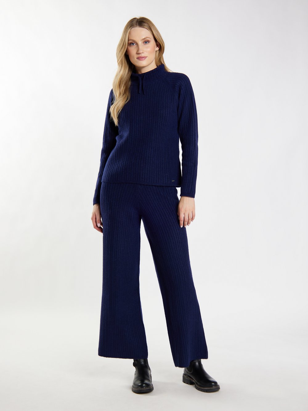 Dreimaster Strickpullover Damen blau, S