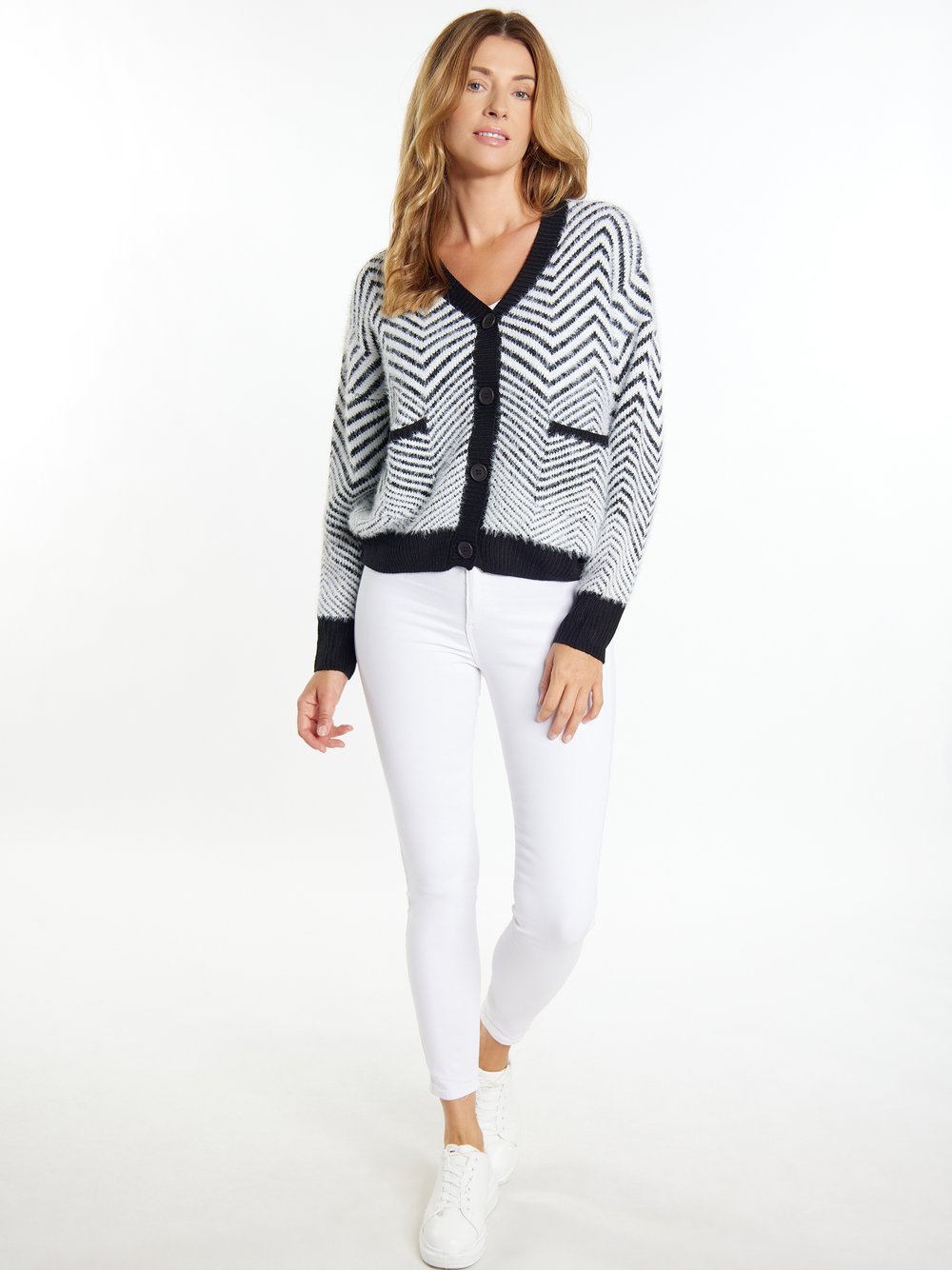 Usha Cardigan Damen Polyamid mehrfarbig gemustert, M/L