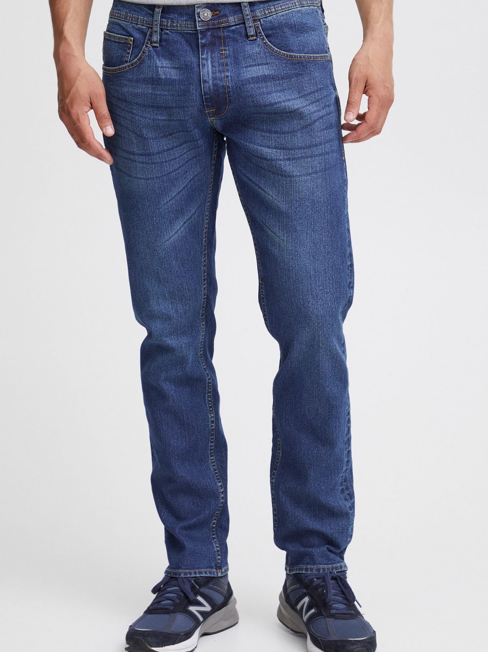 BLEND 5-Pocket-Jeans Herren Baumwolle blau, 33-32