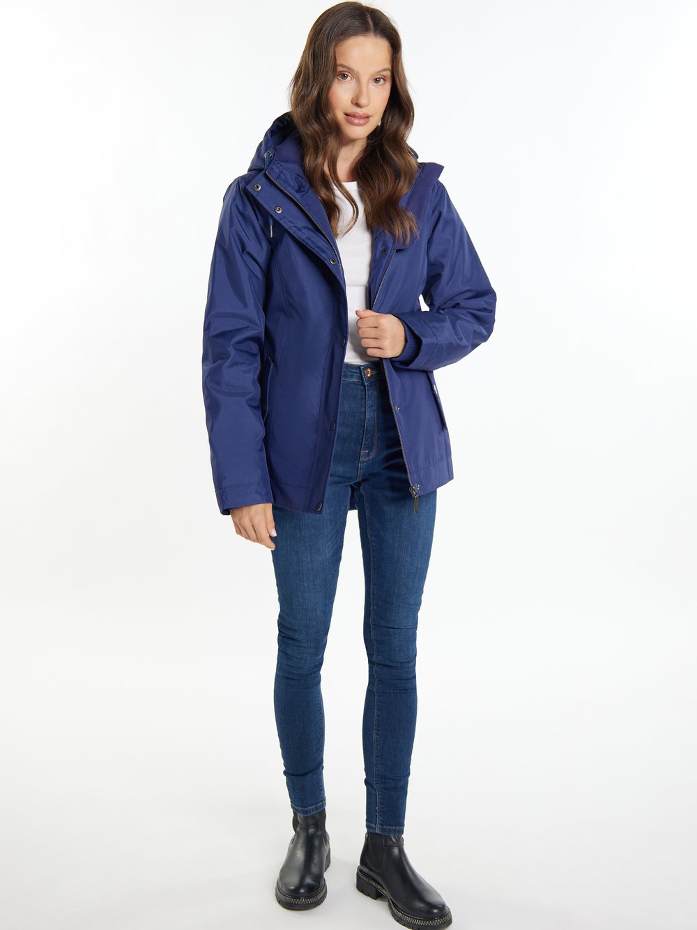 Usha Wattierte Jacke Damen blau, XXL