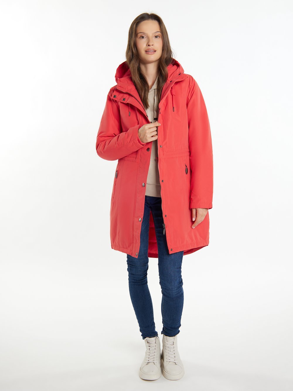 Usha Wattierter Kurzmantel Damen rot, XXL