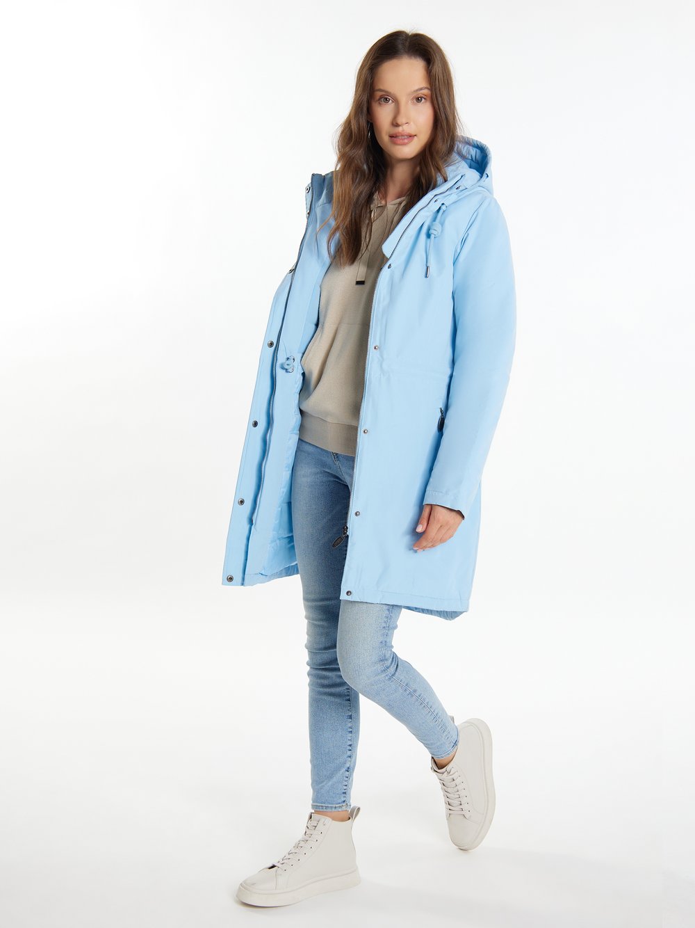 Usha Wattierter Kurzmantel Damen blau, S