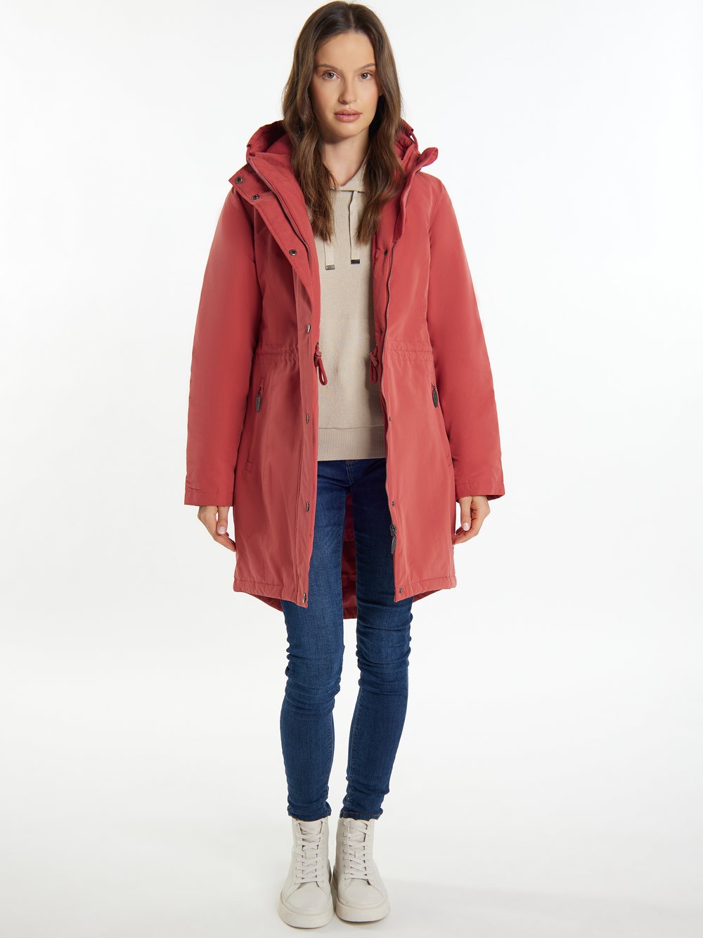 Usha Wattierter Kurzmantel Damen rot, XXL