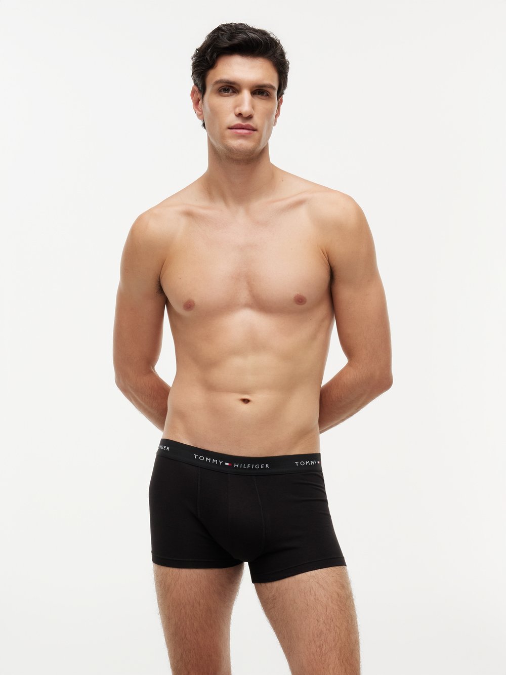 Tommy Hilfiger kąpielówki w 3-paku Mężczyźni Bawełna czarny, S