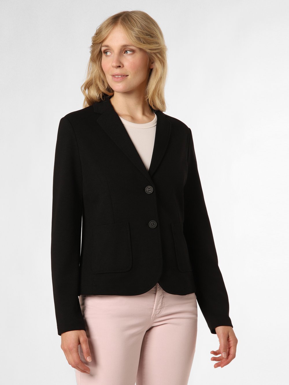 s.Oliver Blazer Damen schwarz strukturiert, 40