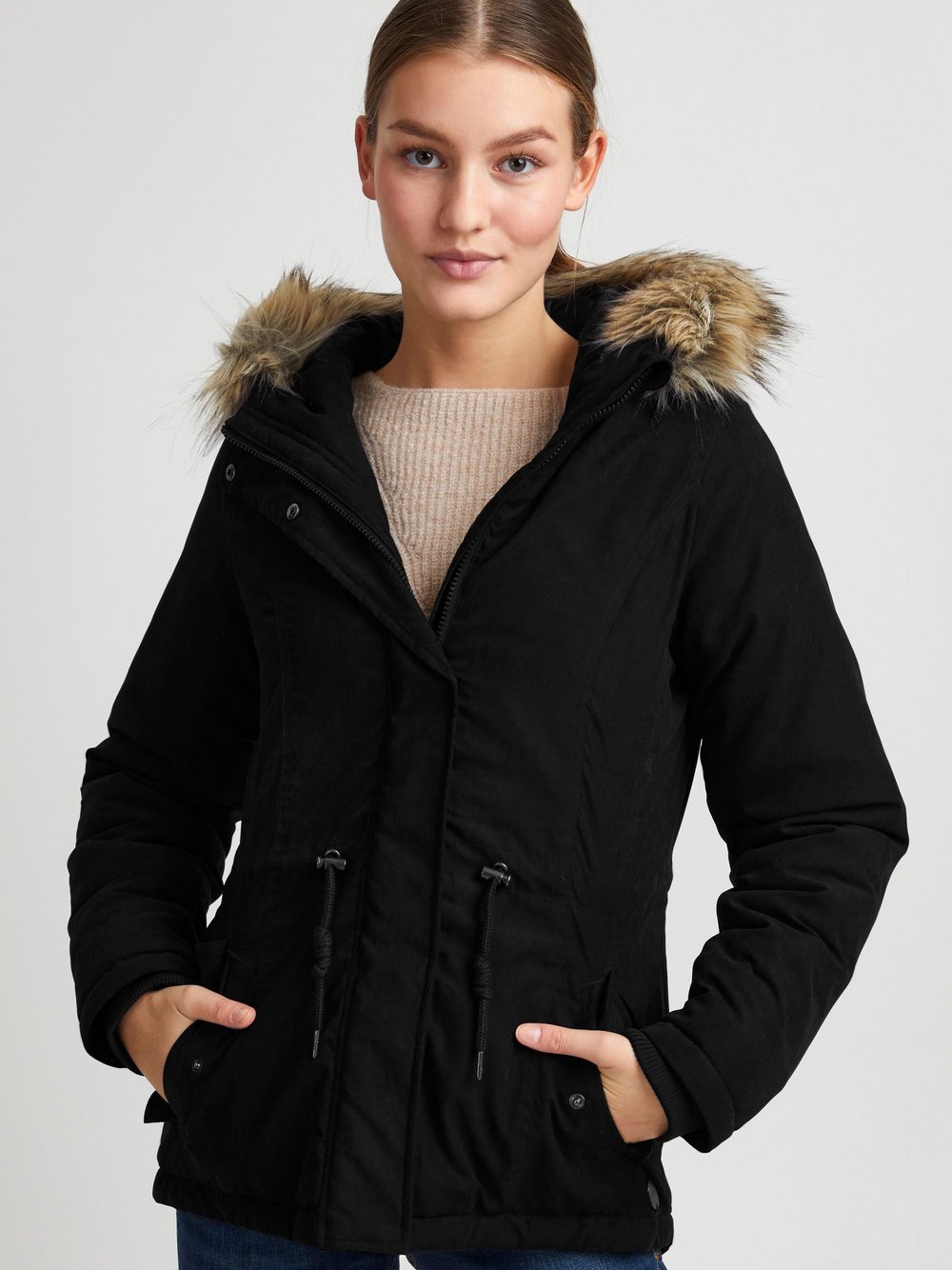 OXMO Winterjacke Damen schwarz, L