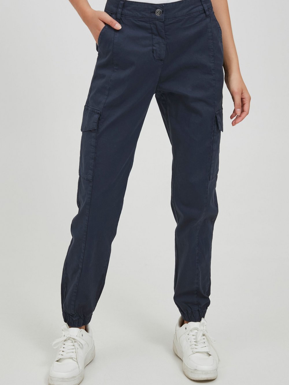 OXMO Cargohose Damen Baumwolle blau, XS