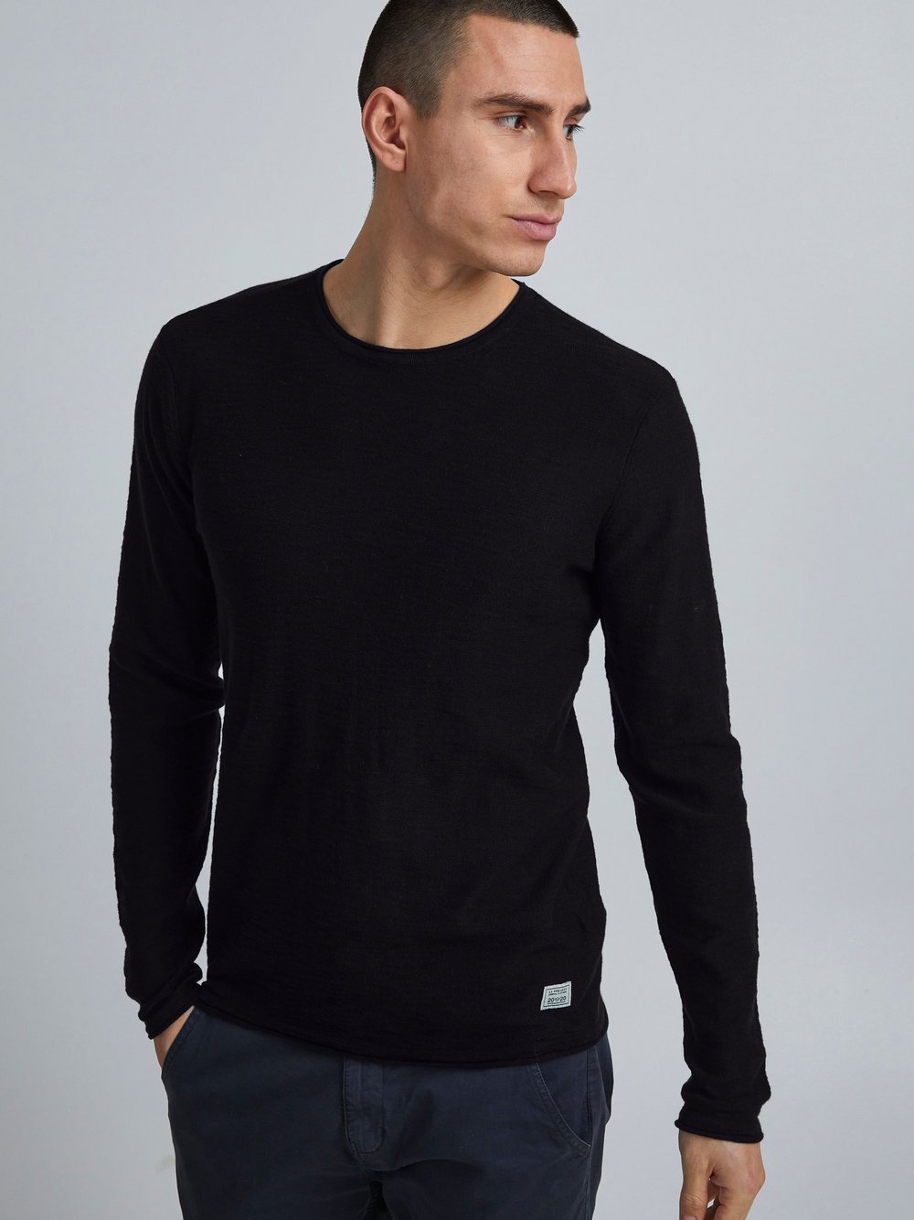 Thumbnail - 11 Project Strickpullover Herren Baumwolle schwarz, L