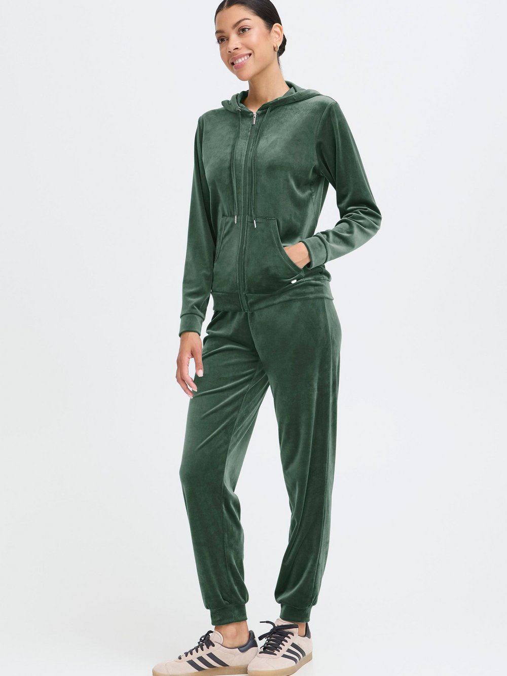 OXMO Jogginganzug Damen grün, S