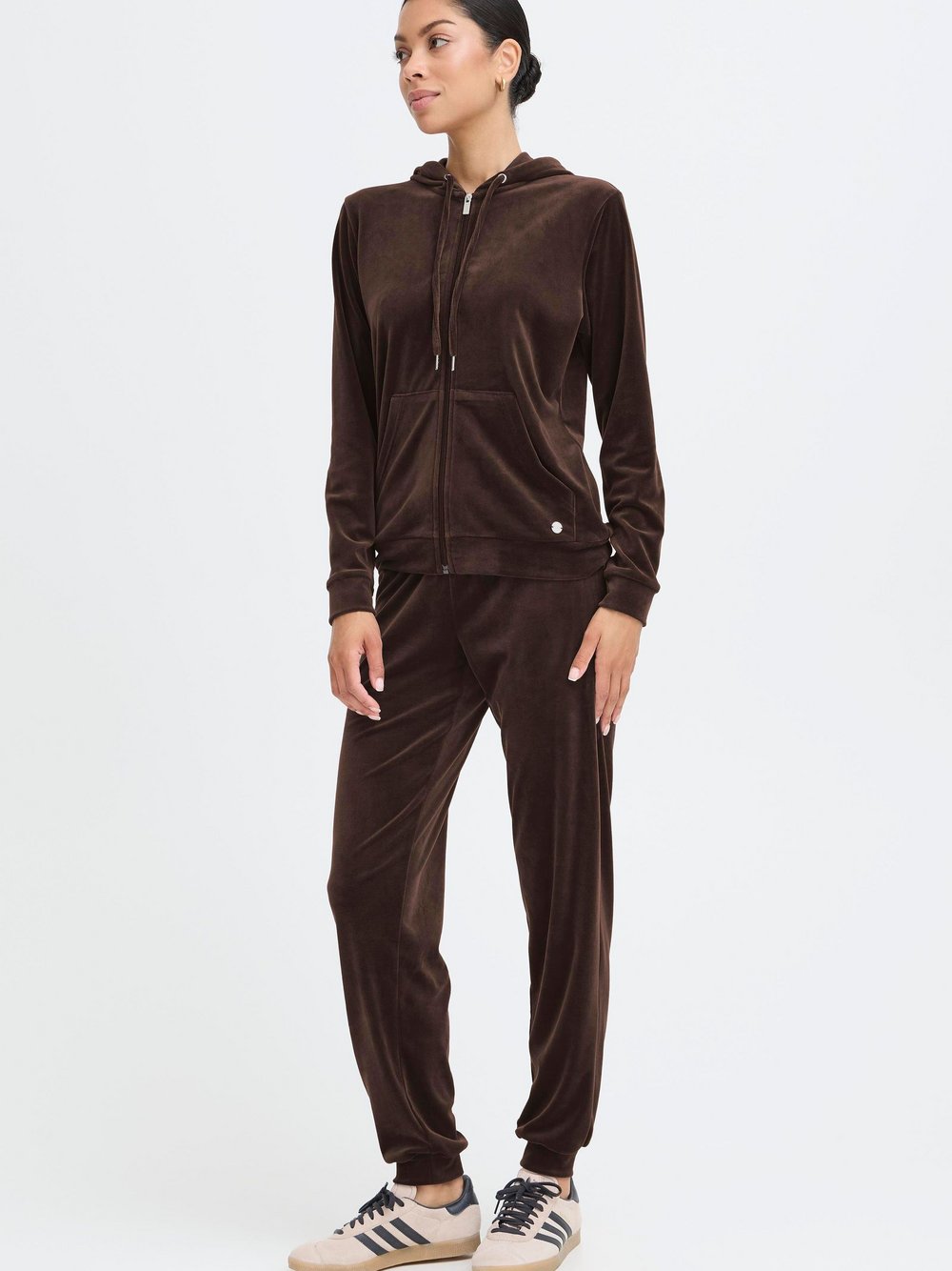OXMO Jogginganzug Damen braun, XS